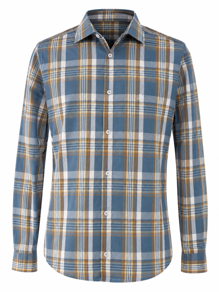 CAMISA SOCIAL XADREZ MANGA LONGA OFERTA - #4