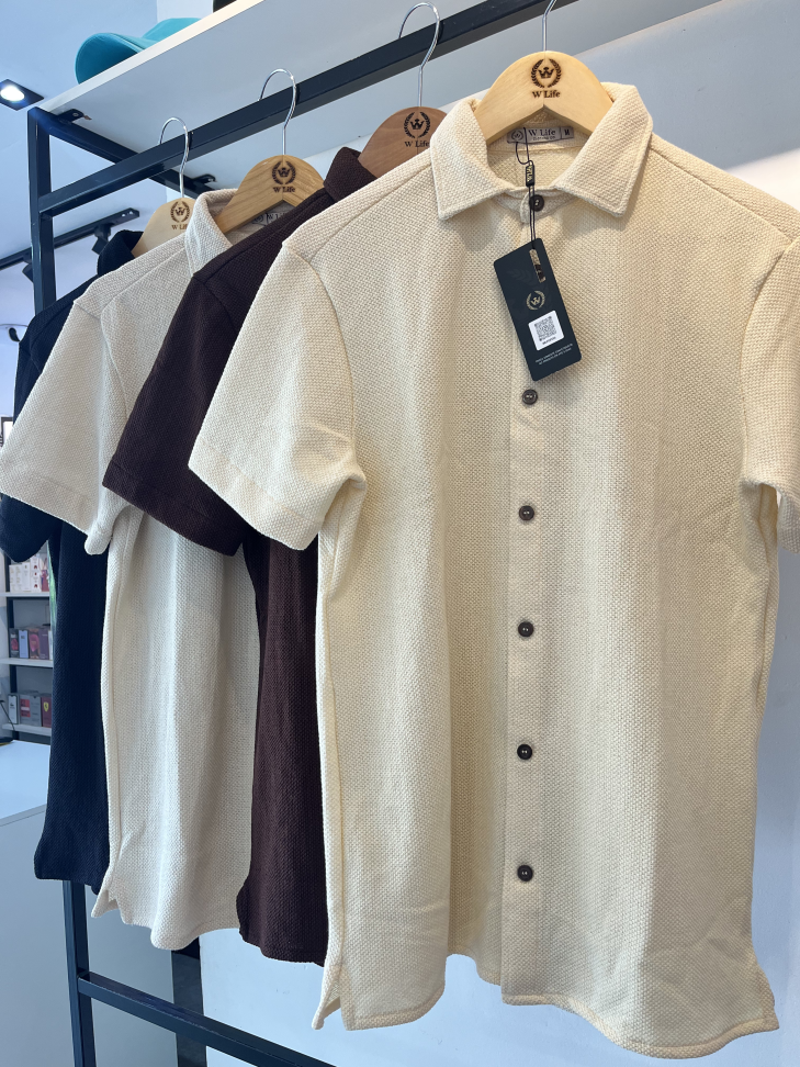 CAMISA DE BOTÃO TEXTURIZADA PREMIUM ( Tamanho P ao GG ) - #5
