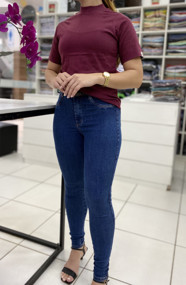 T-SHIRT GOLA ALTA FEMININA ( Tamanho P ao GG ) - #3