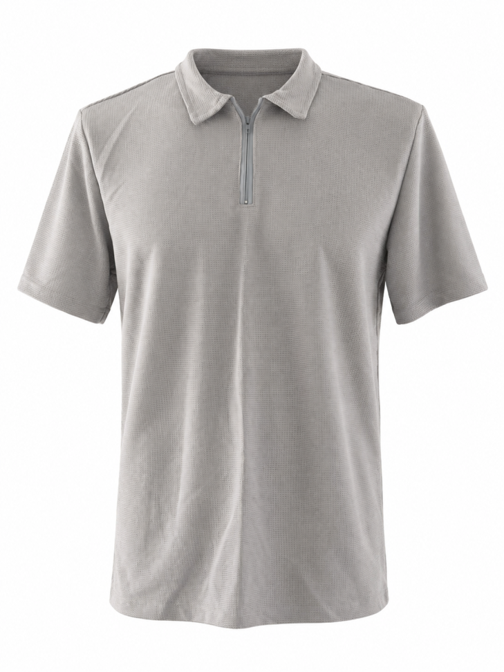 👕 T-SHIRT TRICÔ GOLA POLÓ COM ZÍPER
