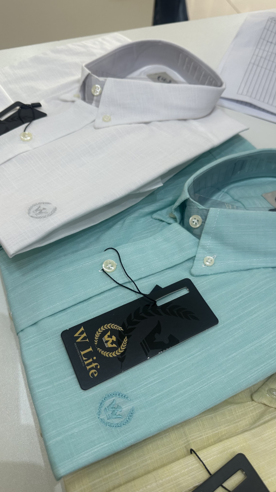 CAMISA ABERTA DE BONTÃO MANGALONGA LINHO ( Tamanho P ao GG )