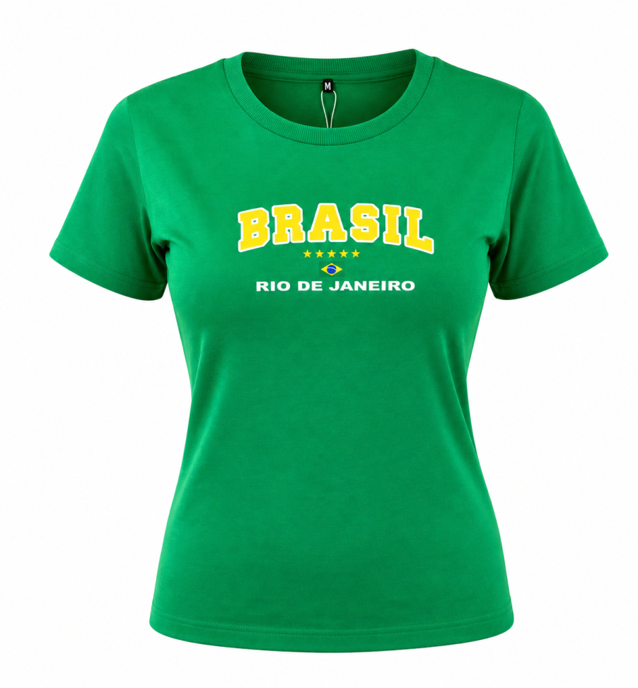 T-SHIRT FEMININA BRASIL BY W LIFE