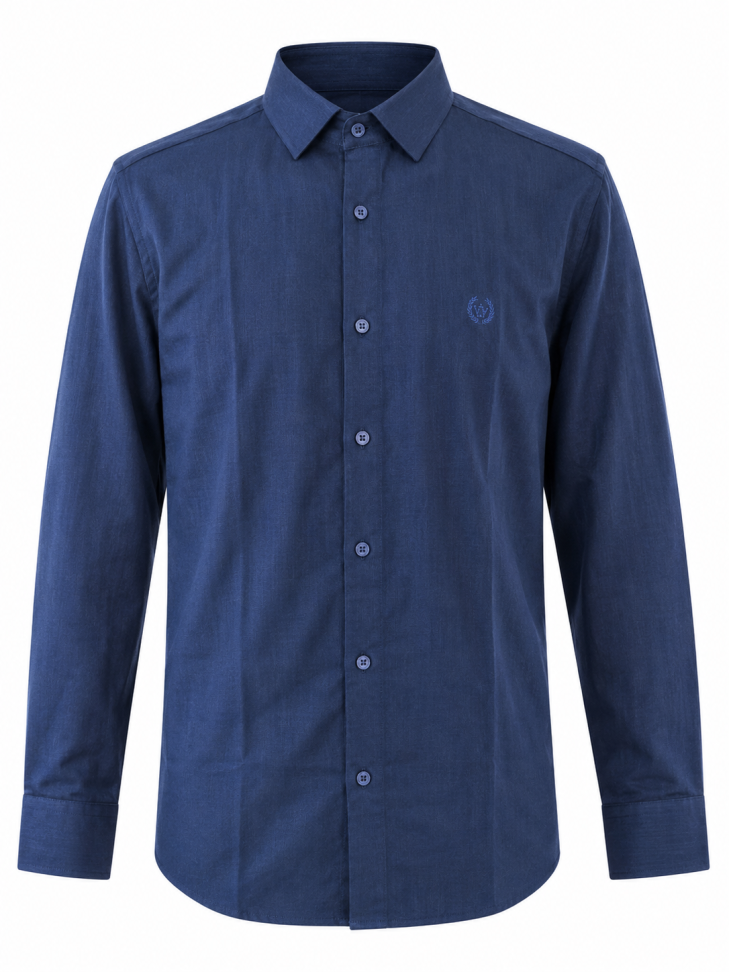 CAMISA ABERTA DE BOTÃO MANGA LONGA LINHO 1° LINHA