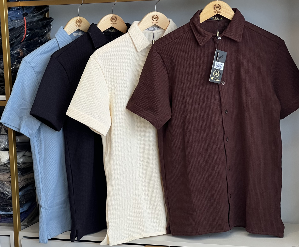 CAMISA DE BOTÃO TEXTURIZADA PREMIUM ( Tamanho P ao GG ) - #3