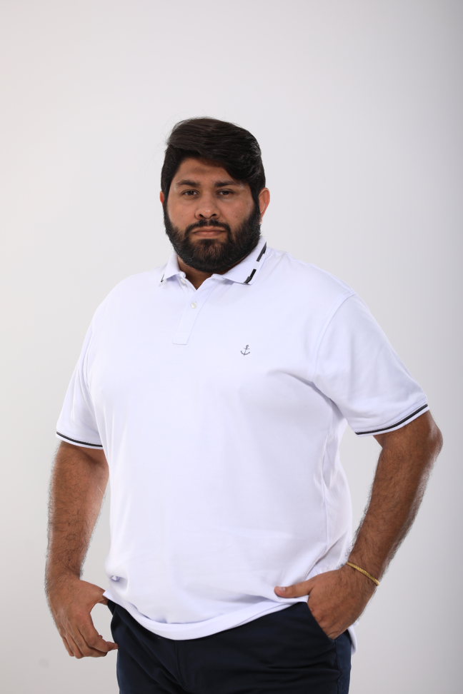 POLO PLUS SIZE SUEDINE TAMANHO:G1 AO G3
