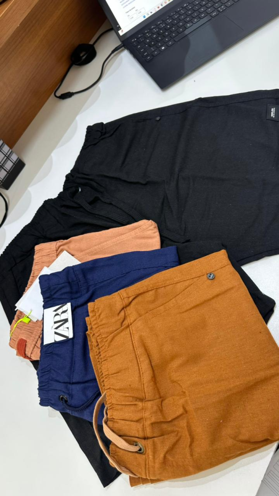 SHORT MAURICINHO LINHO PREMIUM  (tamanho P ao GG ) - #4