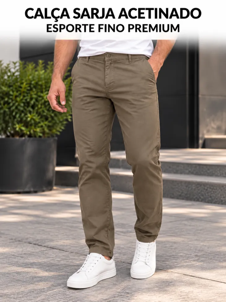 CALÇA CHINO  SARJA PREMIUM - #10