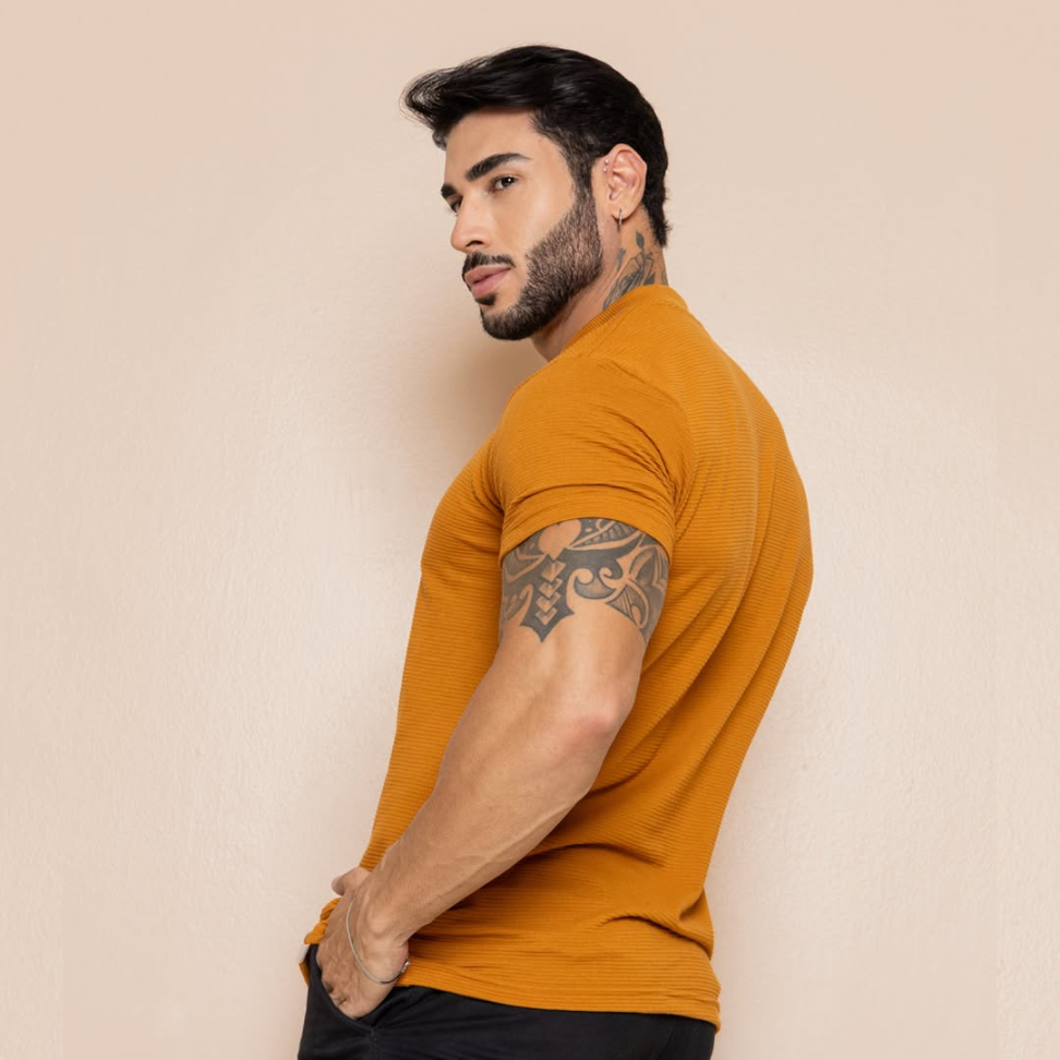 T-SHIRT TEXTURIZADAS PREMIUM ( Tamanho P ao GG )