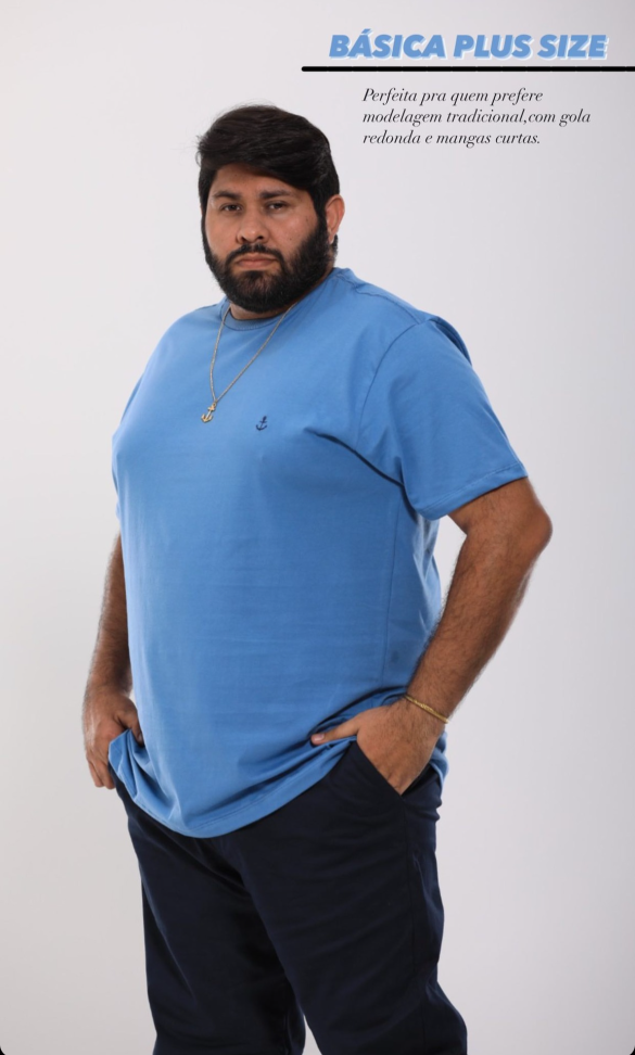 CAMISA BASICA PLUS SIZE TAMANHO:G1 AO G3