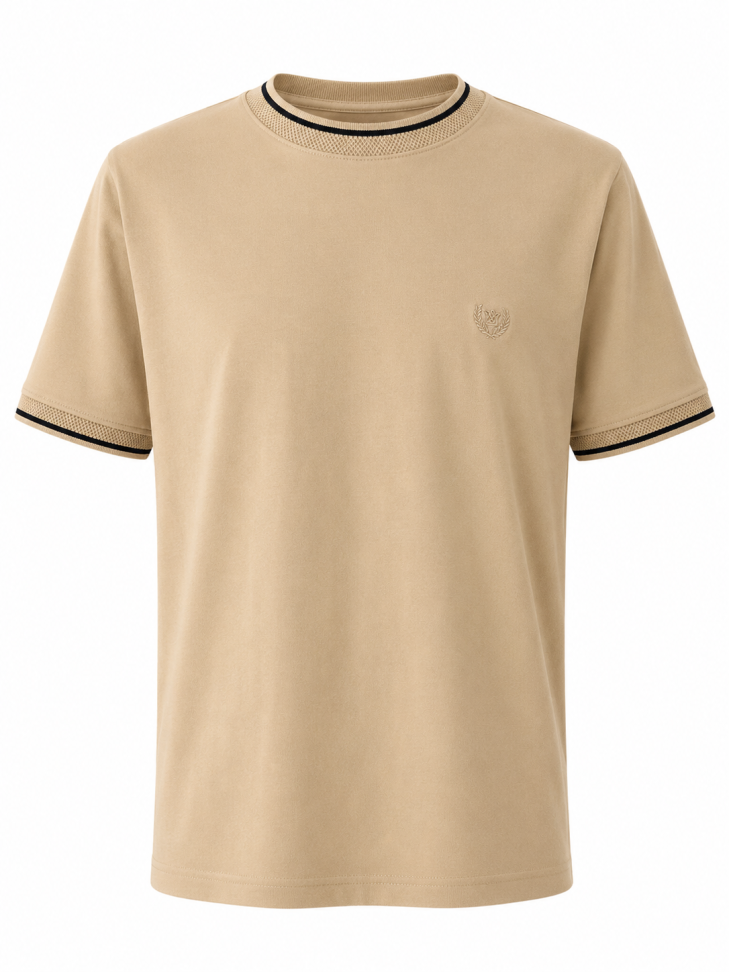 T-SHIRT SUEDINE COM PUNHO PREMIUM - #10
