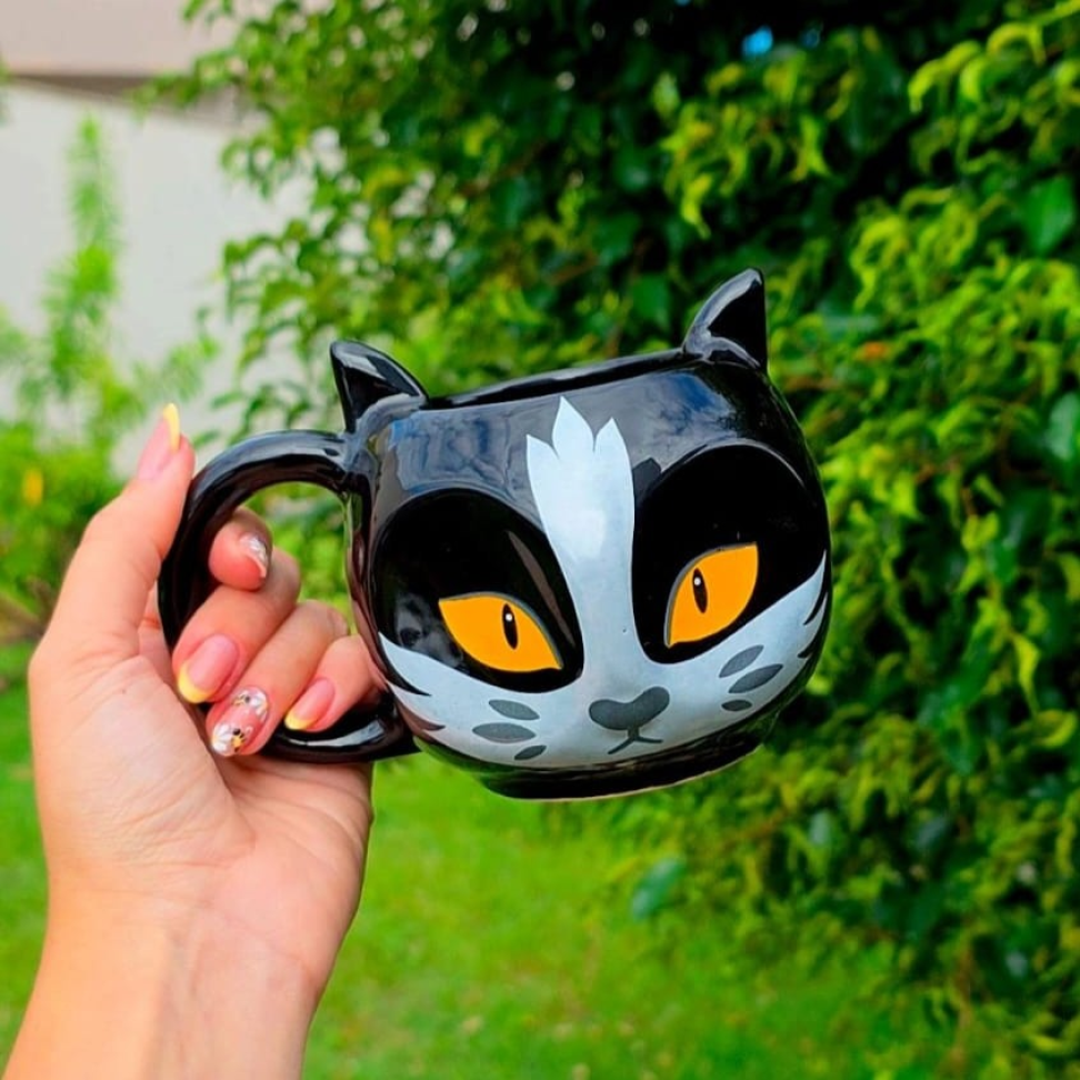 Caneca Gato Frajola 300ml