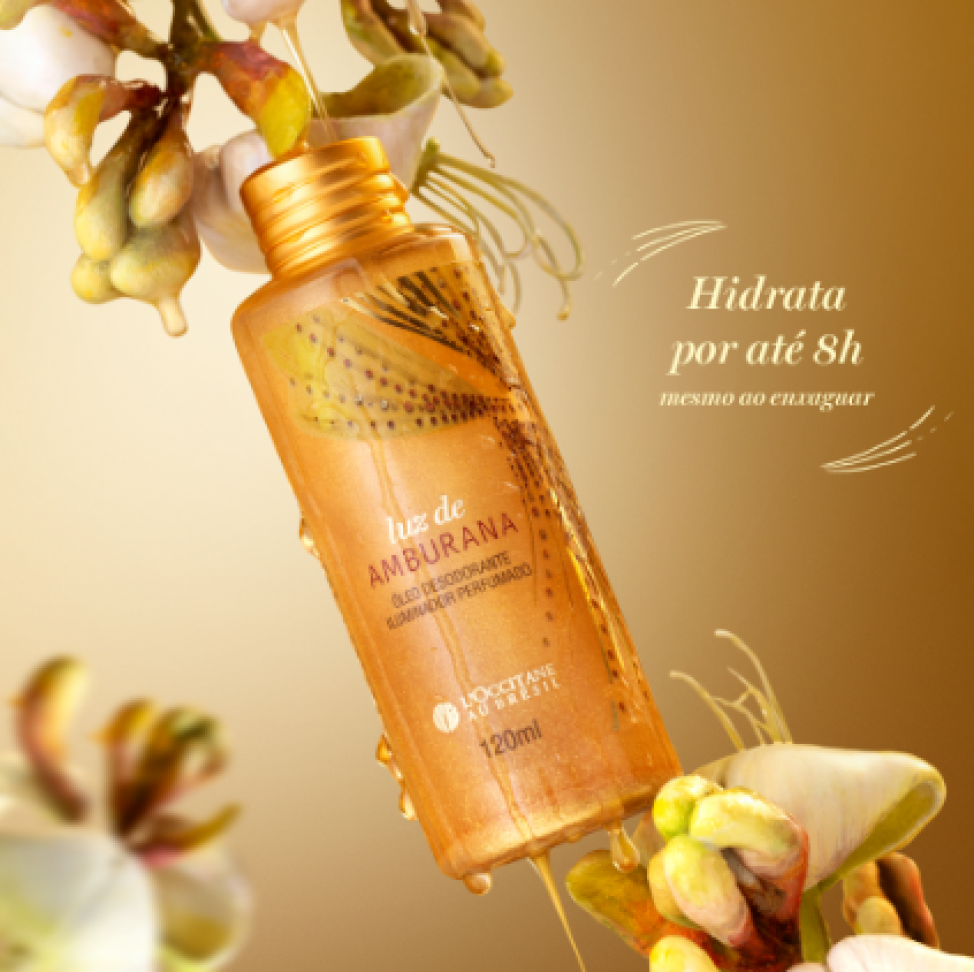 Óleo Desodorante Iluminador Perfumado Luz de Amburana 120ml - #4