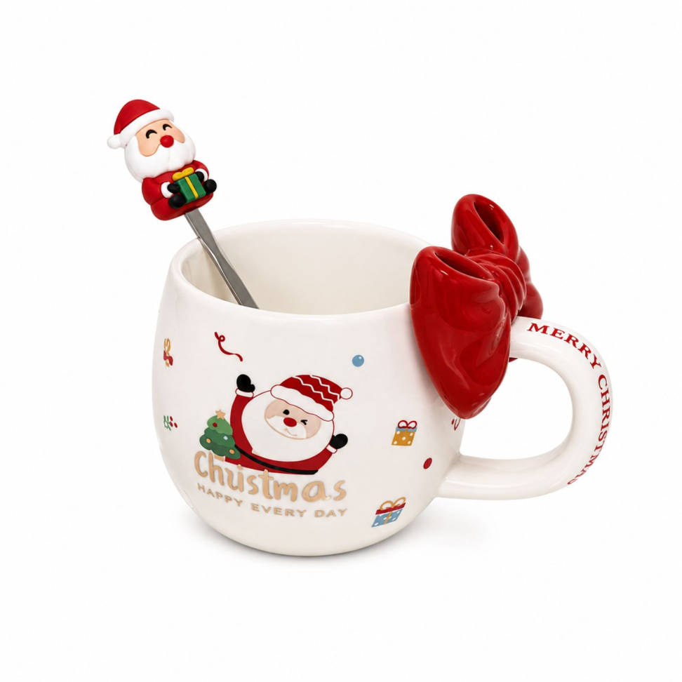 Caneca Natal C/ Colher 400ml - #3