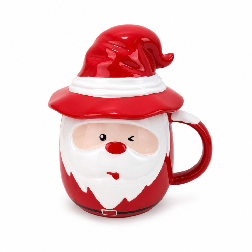 Caneca Papai Noel C/ Tampa 400ml - #3