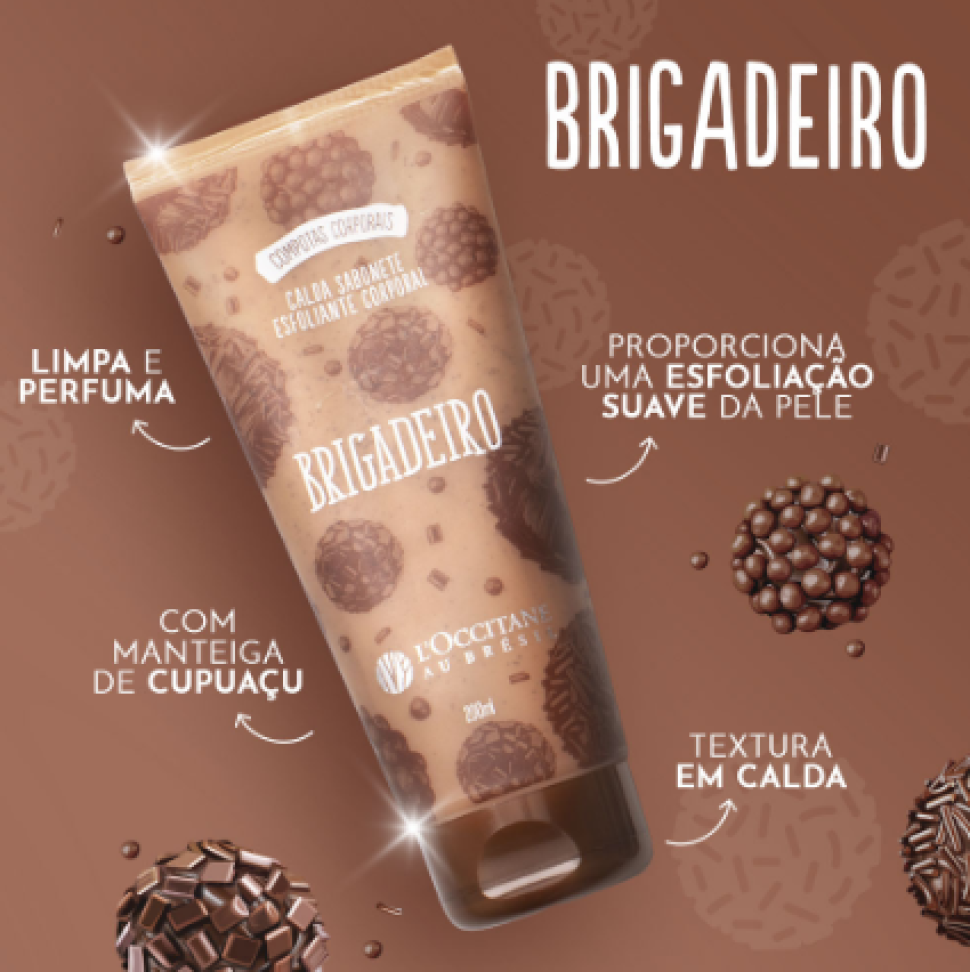 Calda Sabonete Esfoliante Corporal Brigadeiro 200ml