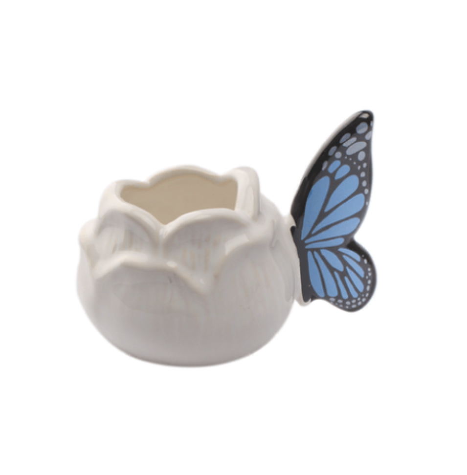 Caneca Flor Rosa Borboleta 90ml - #2