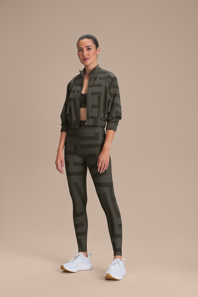 Jaqueta Fitness Feminina LIVE! Maxi Dryside Obsidian Grey