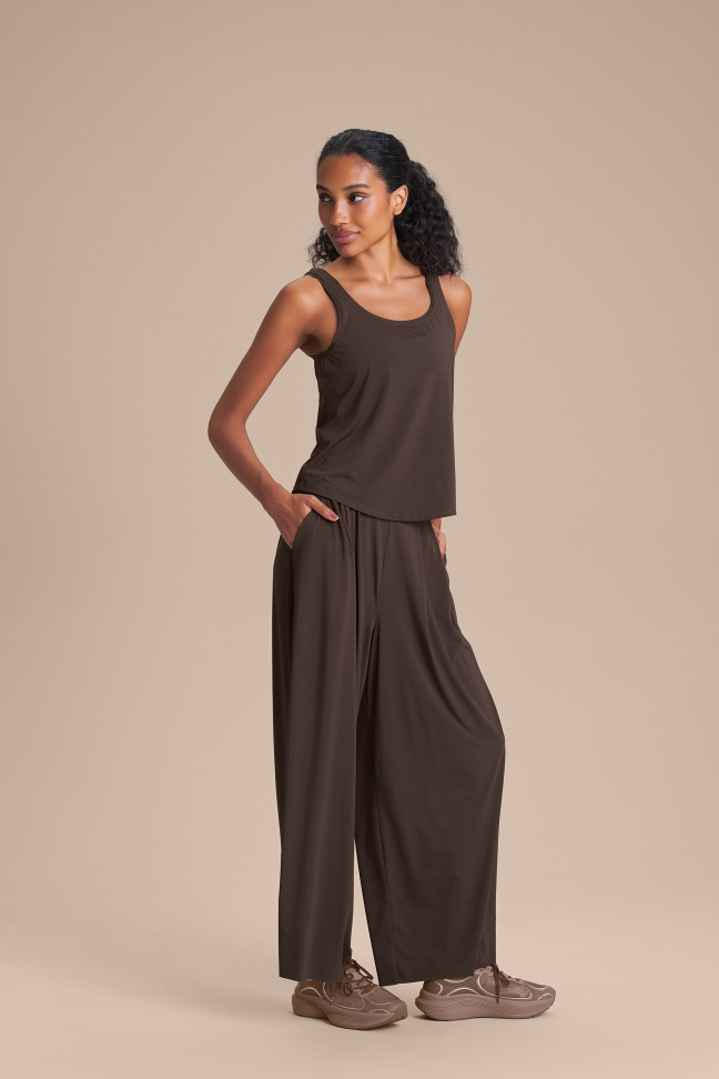 Calça Pantalona Feminina LIVE! Wide Cocoa Brown - #5