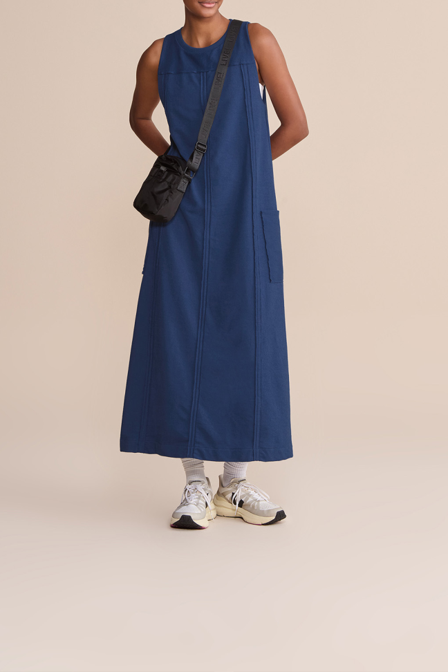 Vestido Midi Soft Pure Azul Fate LIVE!