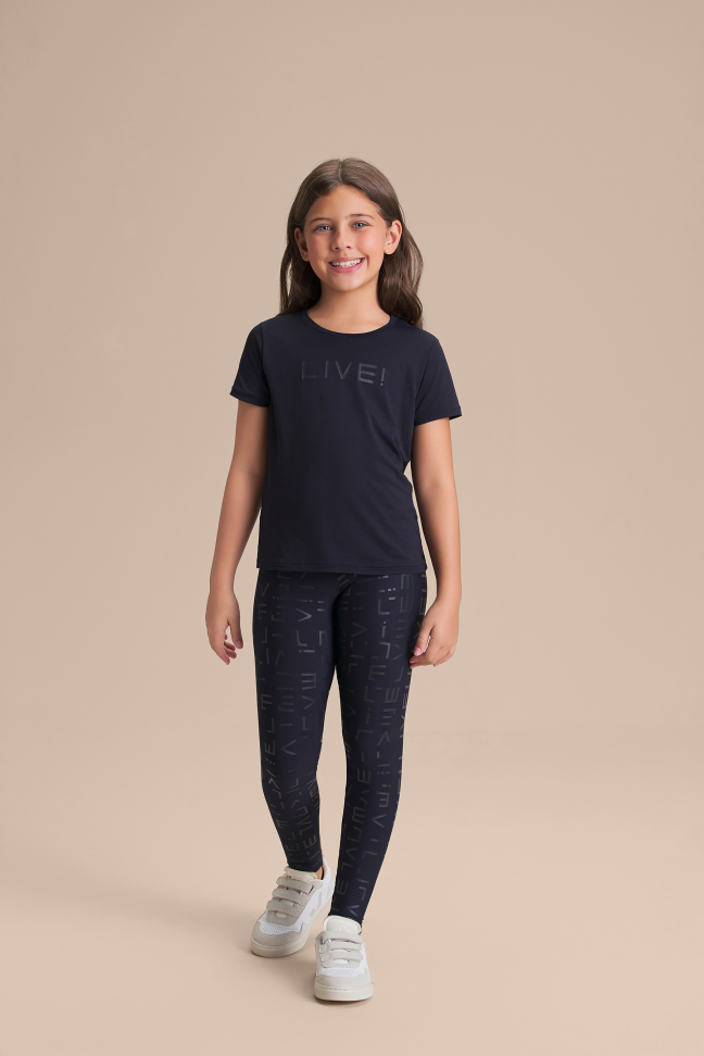 Camiseta Infantil LIVE! Comfort Kids Preta