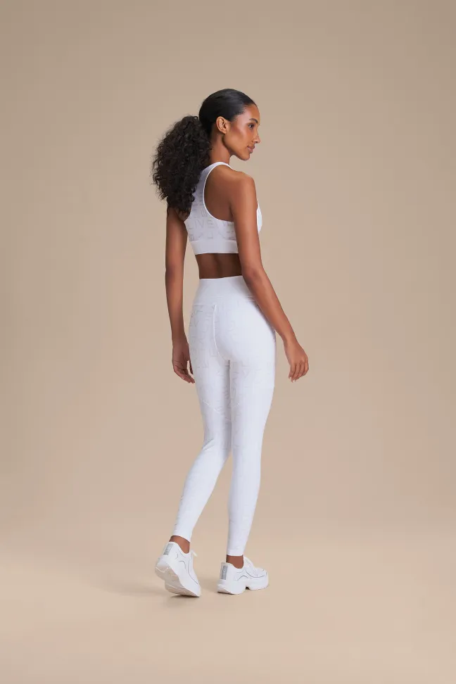 Calça Legging Fitness Feminina LIVE! Icon Branca - #3