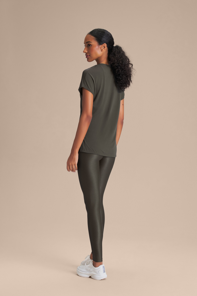 Camiseta Fitness Feminina LIVE! V Comfort Obsidian Grey - #4