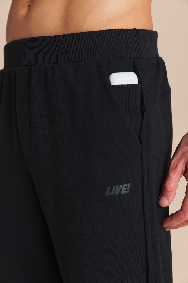Calça Casual Masculina LIVE! Reta Welfare Preta com Bolsos - #6