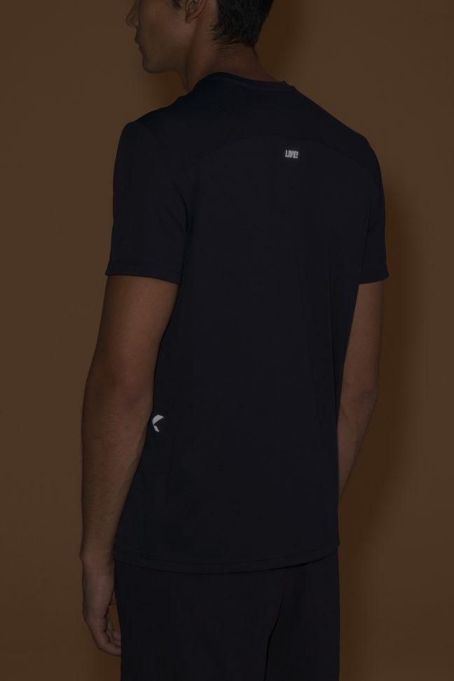 Camiseta Fitness Masculina LIVE! Train Up Loose Comfy Preta com Proteção UV 50+ - #4