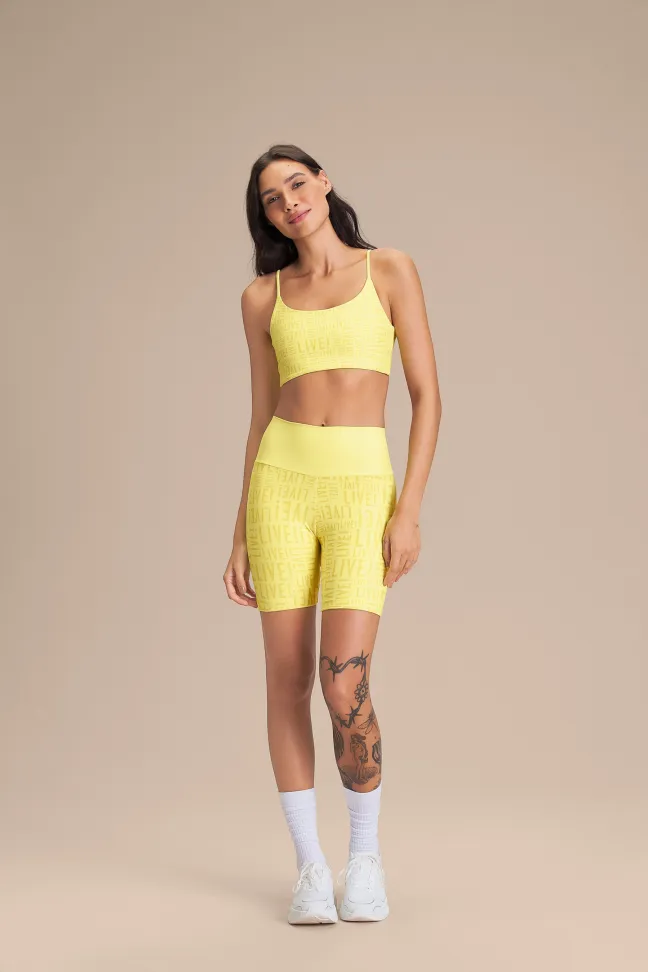 Top Fitness Feminino LIVE! Curve Candelight Yellow - #5