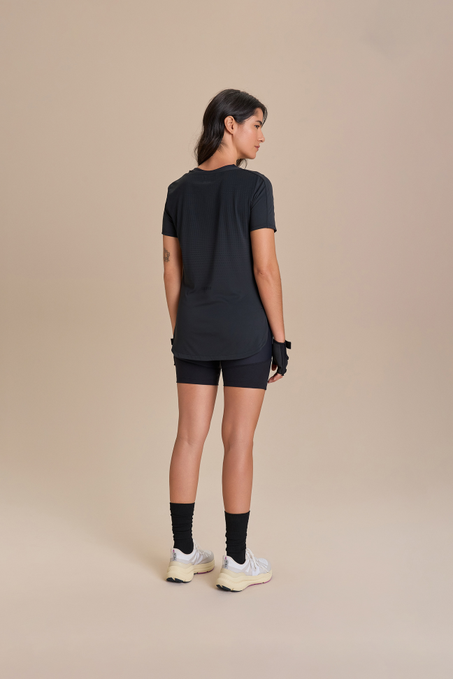 Camiseta V Equilíbrio Stretch Preto LIVE! - #5