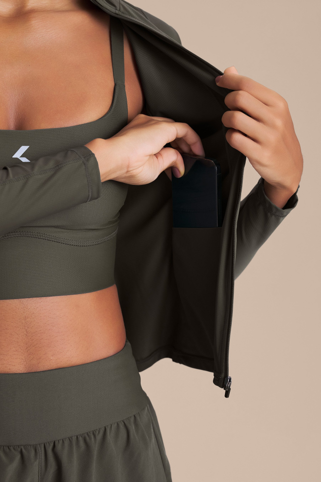Jaqueta Fitness Feminina LIVE! Harmony Pro Obsidian Grey - #3