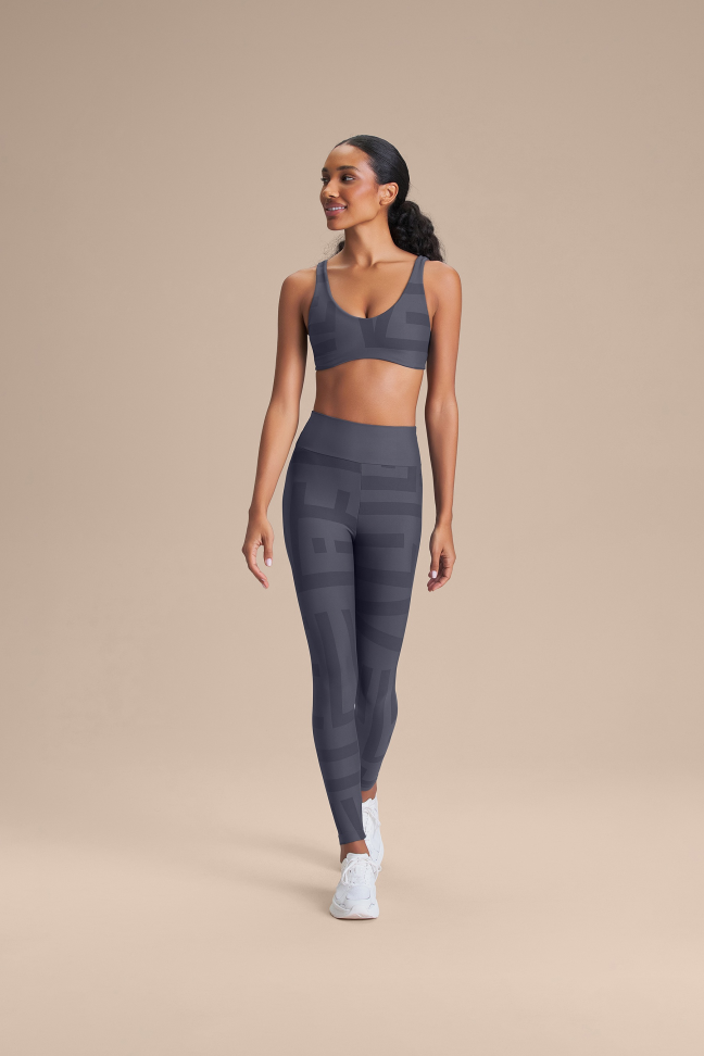 Top Fitness Feminino LIVE! Reversible Maxi Hydefit® Adaptiv Iron Blue