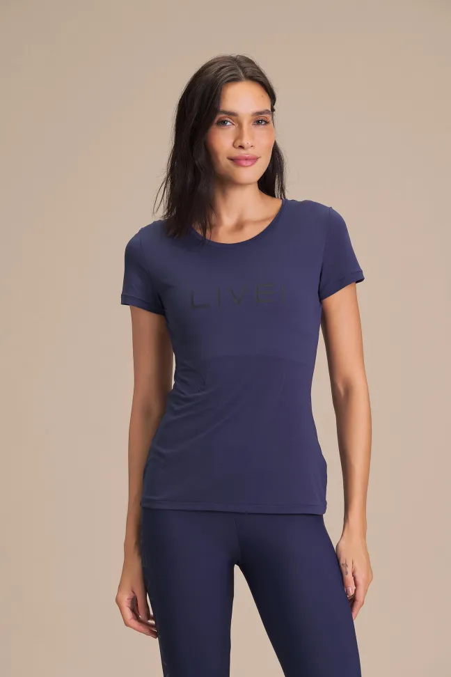 Camiseta Fitness Feminina LIVE! Comfort Tide com Quick Dry