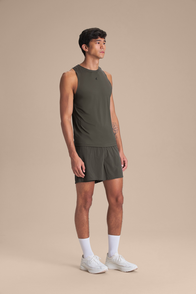 Bermuda de Corrida Masculina LIVE! Run Six Pockets 4" Dryside Obsidian Grey - #4