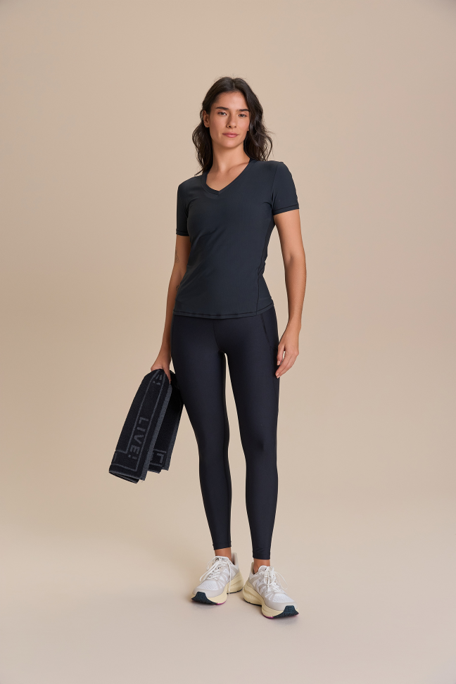 Blusa Harmony Noir Black Preto LIVE!