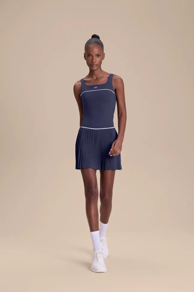 Vestido Fitness Feminino LIVE! Drop Shot Navy Blue - #3