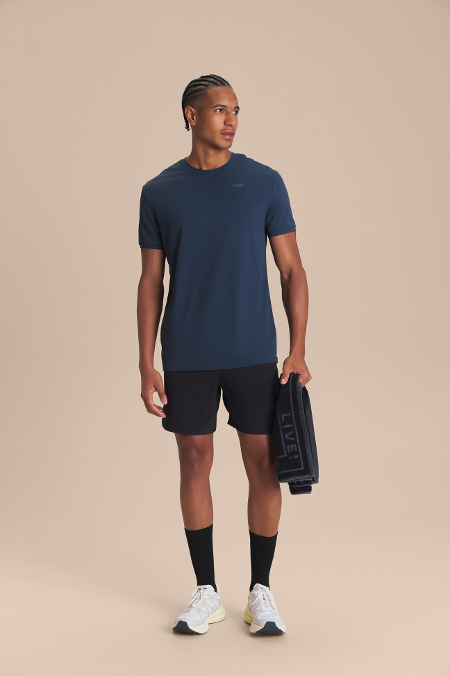 Camiseta Train Comfy Men Azul Drop LIVE!