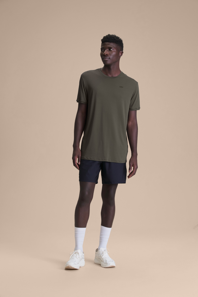 Camiseta Fitness Masculina LIVE! Train Comfy Comfort Obsidian Grey