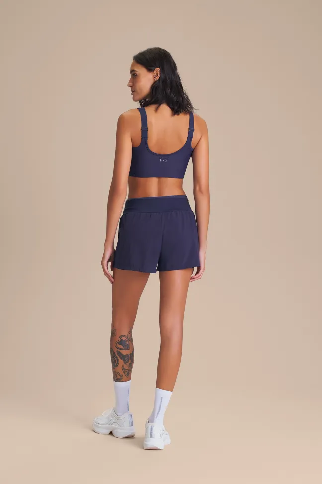 Shorts Fitness Feminino LIVE! Pro Six Pockets Tide com 6 Bolsos - #7