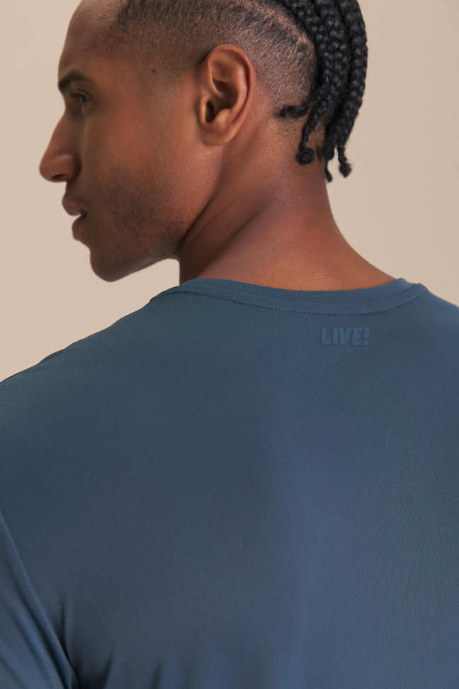 Camiseta Train Comfy Men Misteel Blue LIVE! - #5