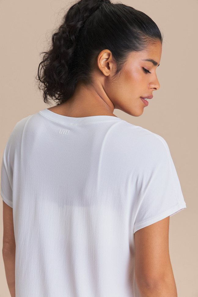 Camiseta V Comfort White Branco LIVE! - #5