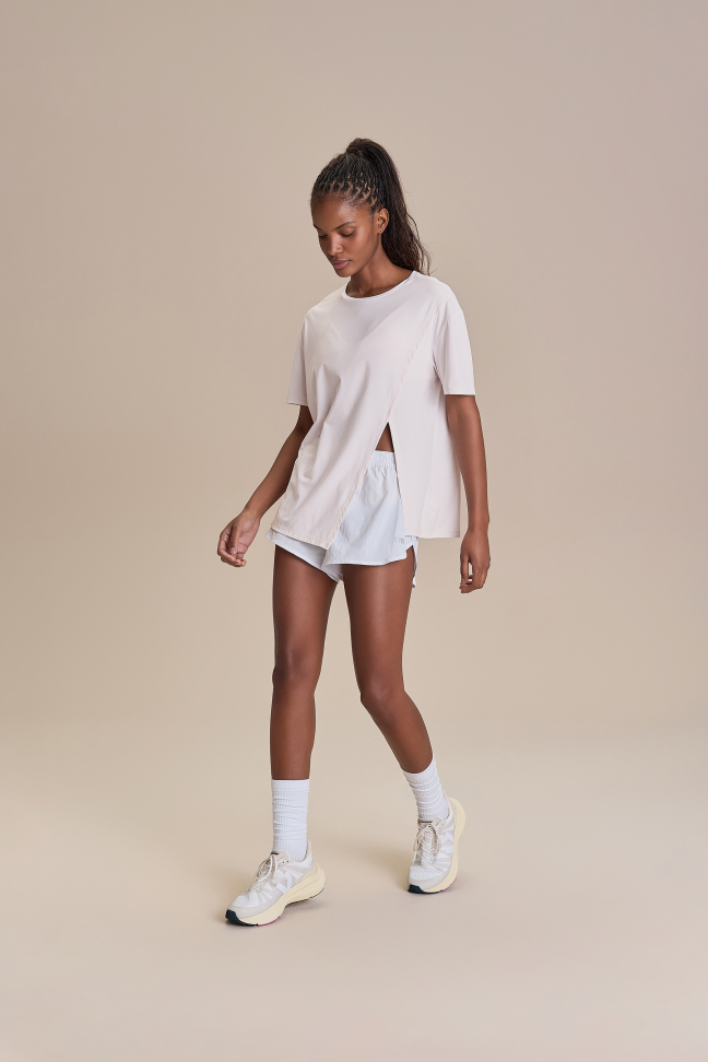 Shorts Nylon Net Branco LIVE! - #3