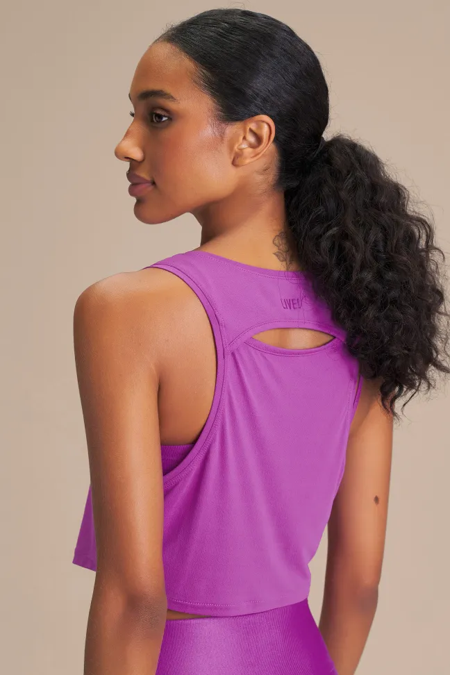 Regata Cropped Fitness Feminina LIVE! Comfort Memory Pink