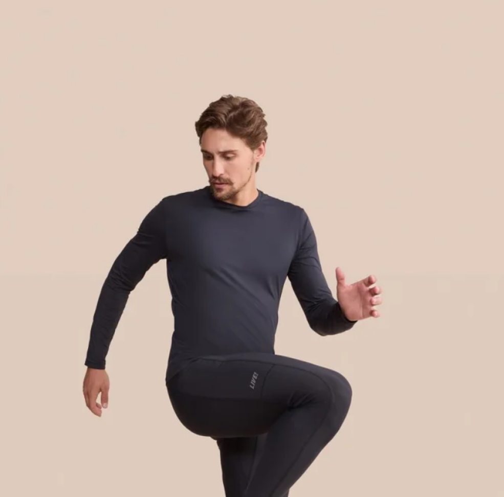 Camiseta Fit ML Soft Skin Men Masculina Preta - #3