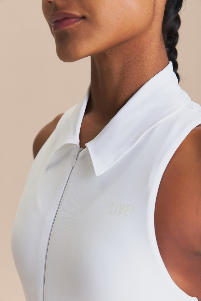 Vestido Polo Overlay Hydefit® Adaptiv Branco LIVE! - #4