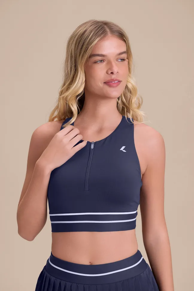 Top Fitness Feminino LIVE! Drop Shot Navy Blue