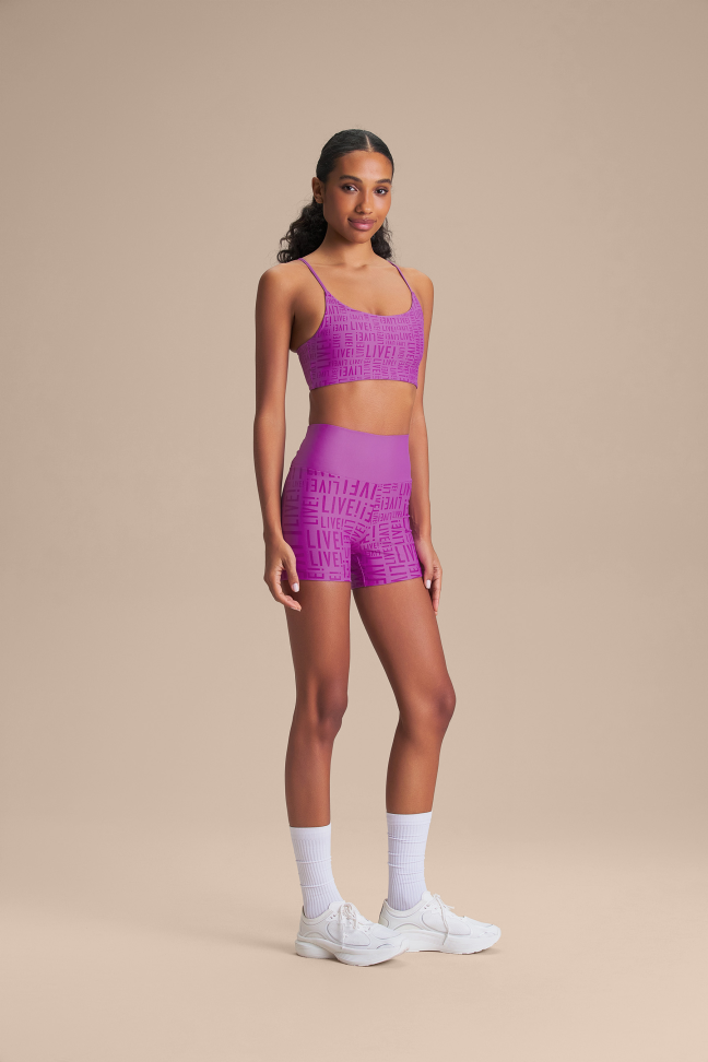 Top Fitness Feminino LIVE! Curve Memory Pink com Bojo Removível - #5