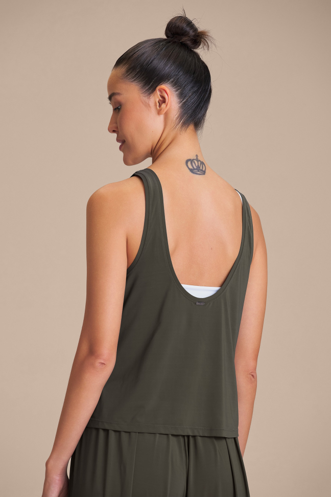 Regata Fitness Feminina LIVE! Wide Obsidian Grey