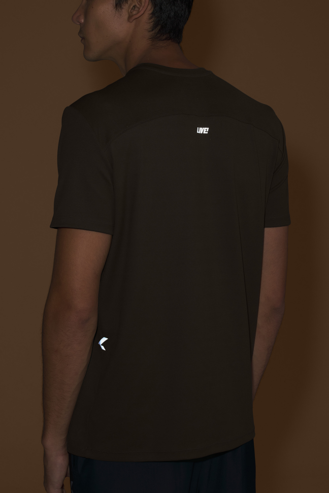 Camiseta Fitness Masculina LIVE! Train Up Loose Comfy Obsidian Grey