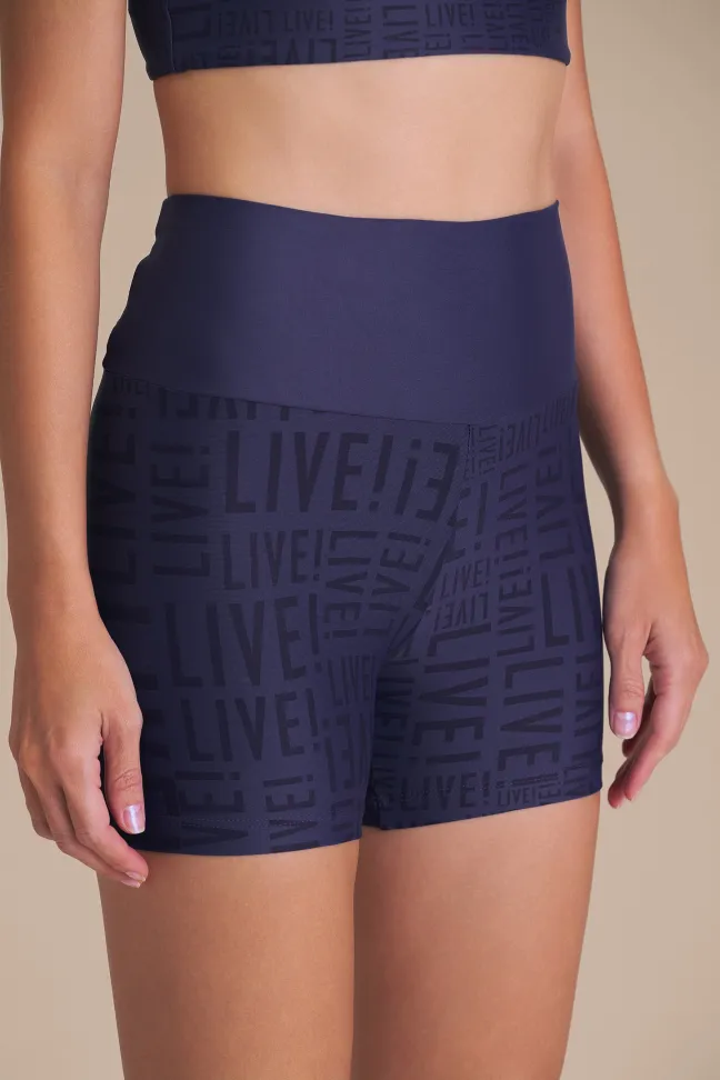 Shorts Fitness Feminino LIVE! Fit Tide